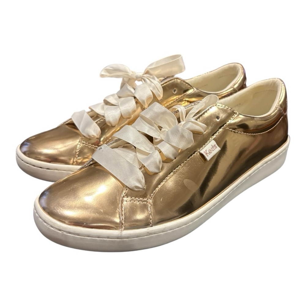 Keds x Kate Spade New York Gold Metallic Champion Sneakers size 9.5 SH13